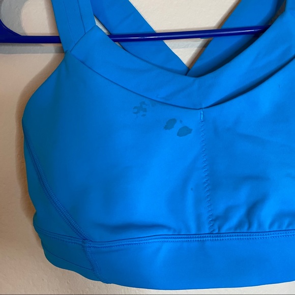 LULULEMON kayak blue Rack Pack sports bra 4 - Picture 3 of 7